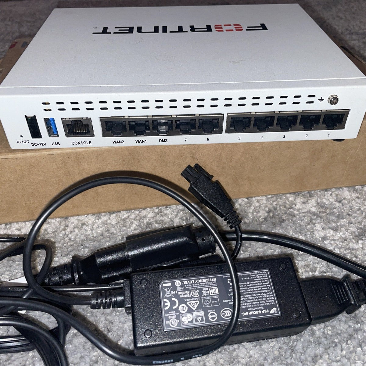 Fortinet Fortigate FG-60E Network Security Firewall with Adapter 60E|335424510644