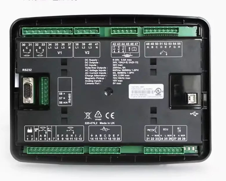 Deep-sea controller DSE 7320 MKII generator set control panel