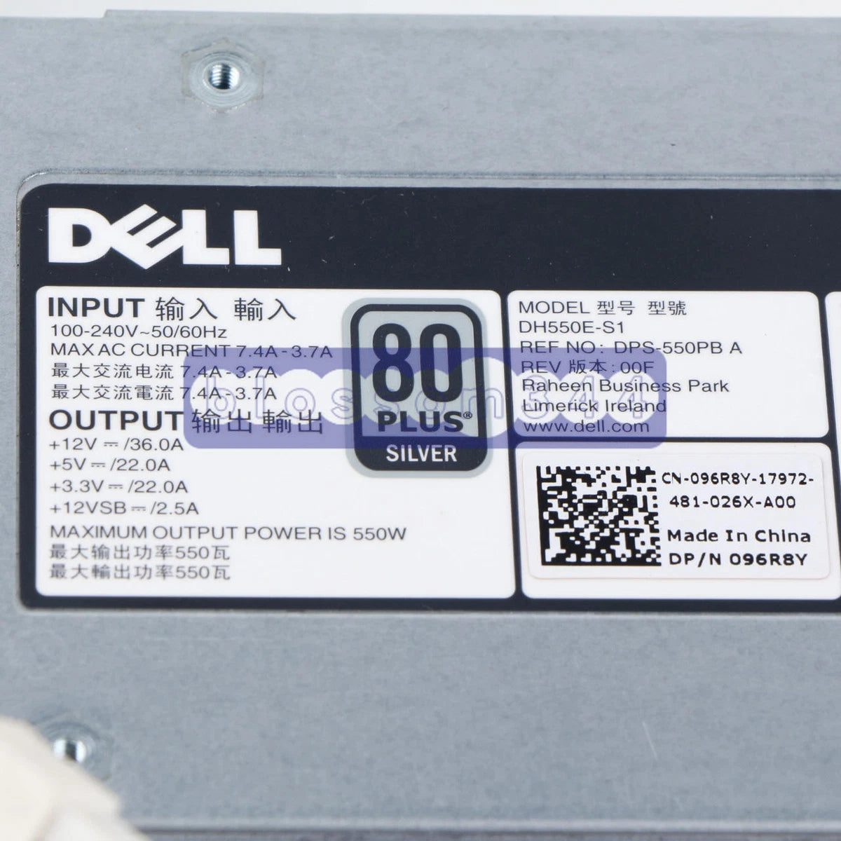 ONE DH550E-S1 550W power supply For Dell R520 T420 server Used