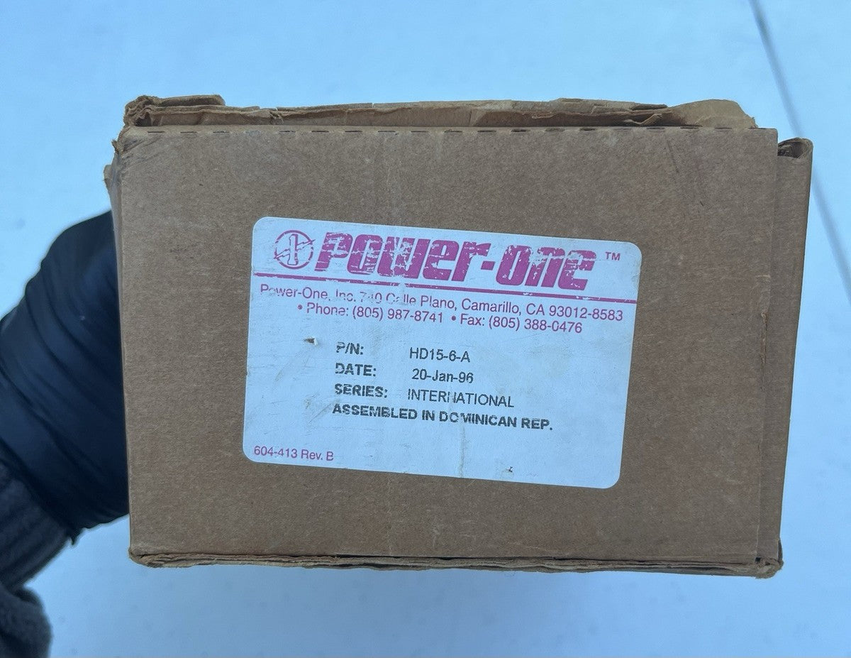 Power-One HD15-6-A Linear DC Power Supply 15V 6A Chassis Mount New Open Box