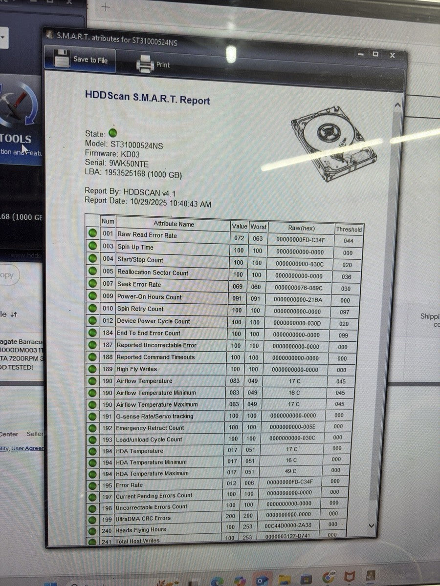 DELL ST31000524NS 9JW154-036 ES 1TB 7.2K SATA HDD