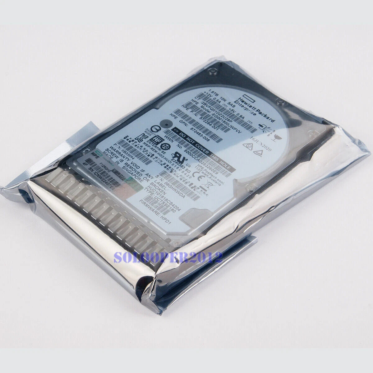 HP 1.8TB 872481-B21 872738-001 SAS 10K 12Gb/s 2.5" SC ENT 512E DS FIRMWARE HDD|187583873028