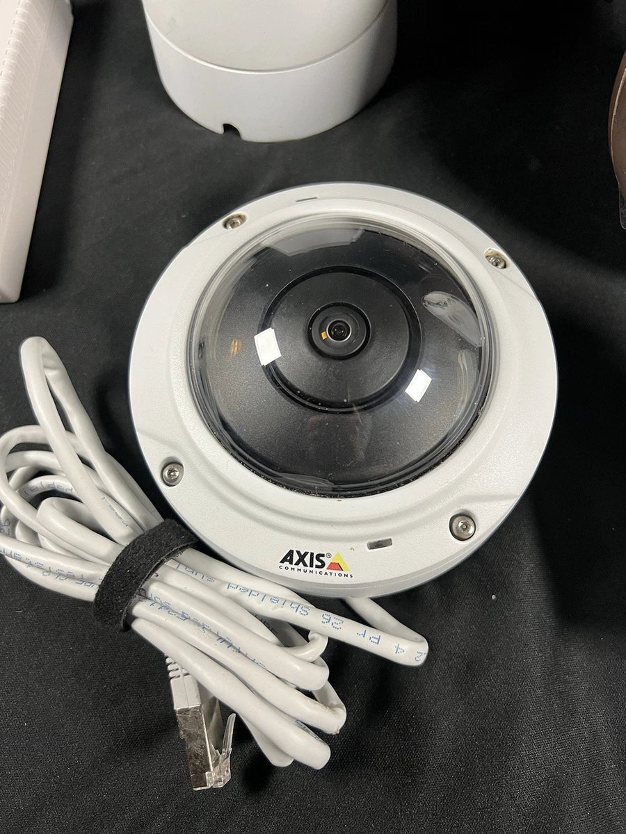 Axis Communications Network Security Lot- 6 Cameras & 2 POE Midspan +Extra Parts|127542953872