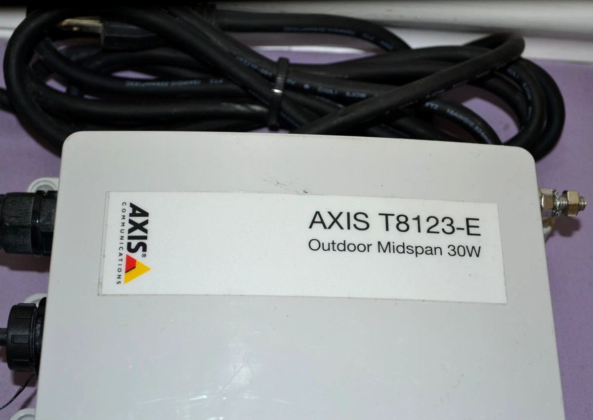 Axis T8123-E Outdoor Midspan 30W PoE With Injector, 1-Port, IP66 Weatherproof|286683407848