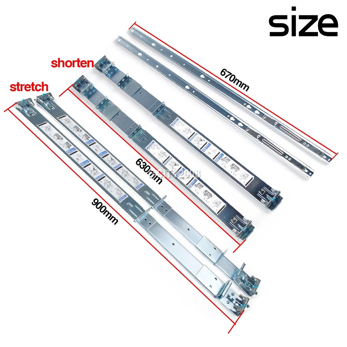 Short Rails Kit for Dell PowerEdge R640 R630 R620 R440 R430 R420 R330 R320 R6415|364395257938