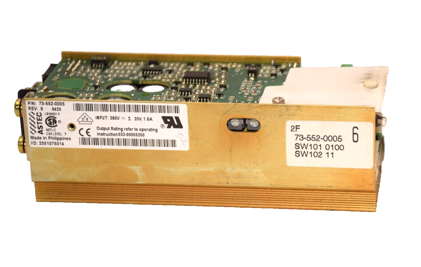 ASTEC 73-552-0005 Rev 9 380V 1.6A Power Supply Module