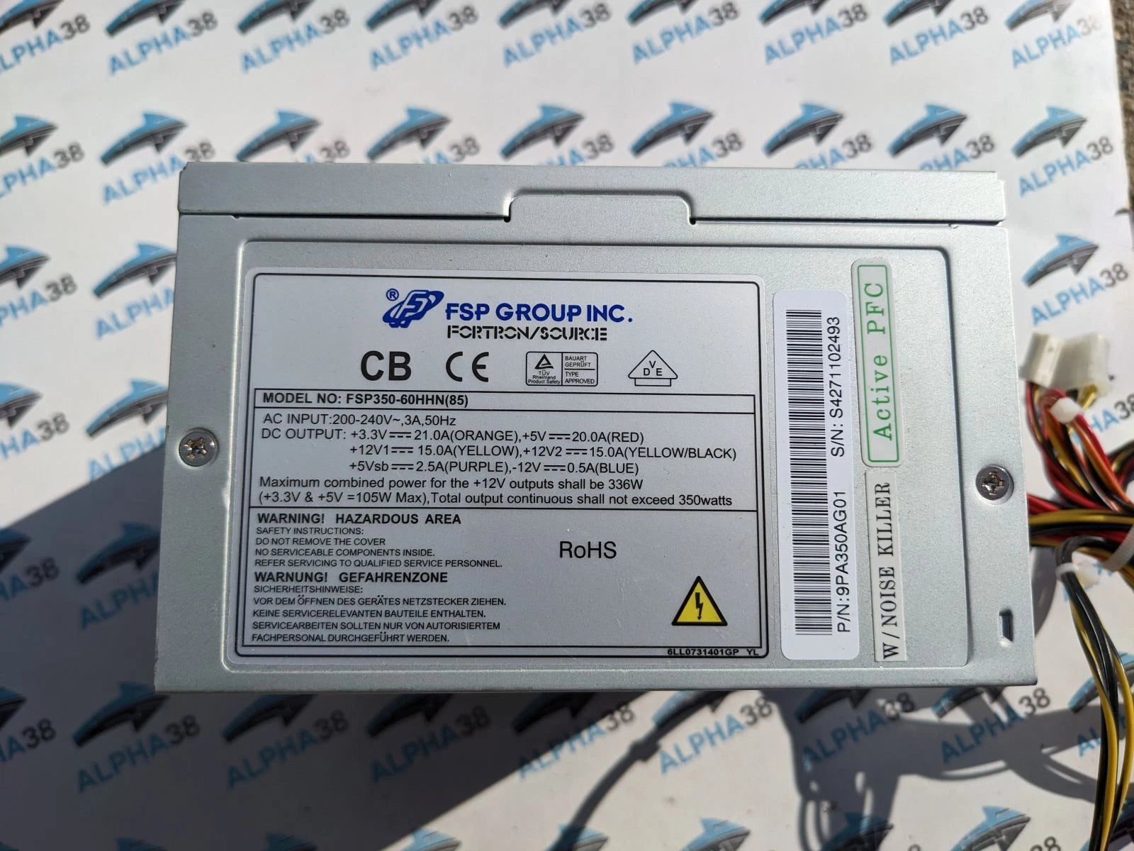 FSP FSP350-60HHN(85) 350W ATX PC Power Supply 1 Fan SATA PCI Express|165873369340