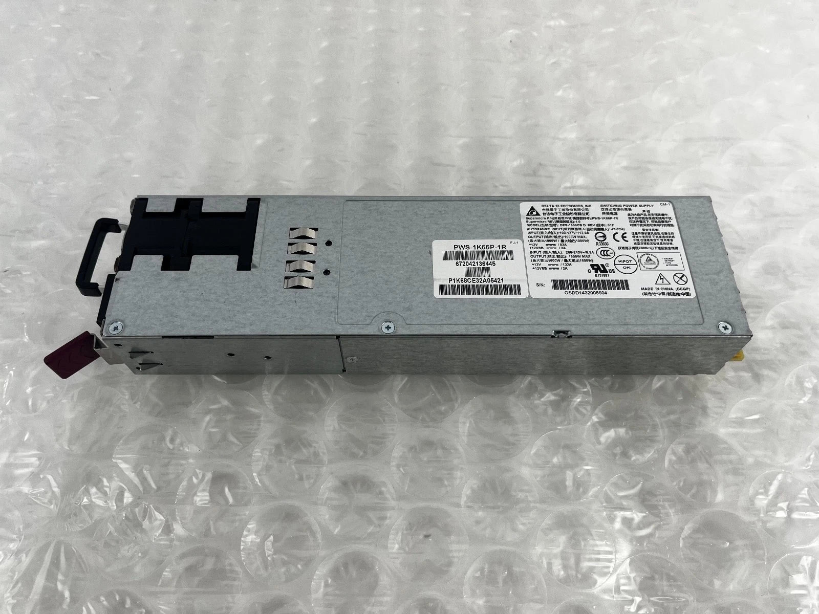 Supermicro PWS-1K66P-1R 1600W 1U Redundant Power Supply|187680490009