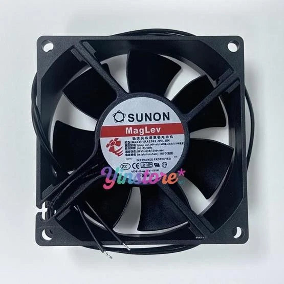 1 pc. New SUNON MA2082-HVL.GN Cooling Fan 8025 220-240V 4.5/4.6W 0.05/0.18W 2Pin|376292492030