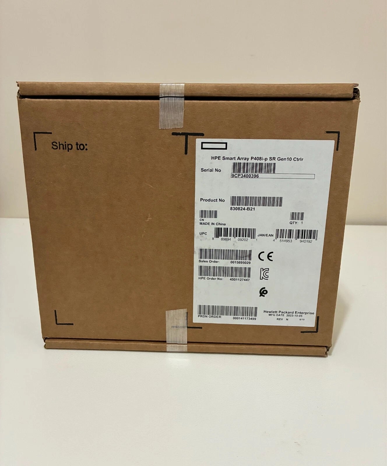 NEW 830824-B21 HPE Smart Array P408i-p SR Gen10 Ctrlr