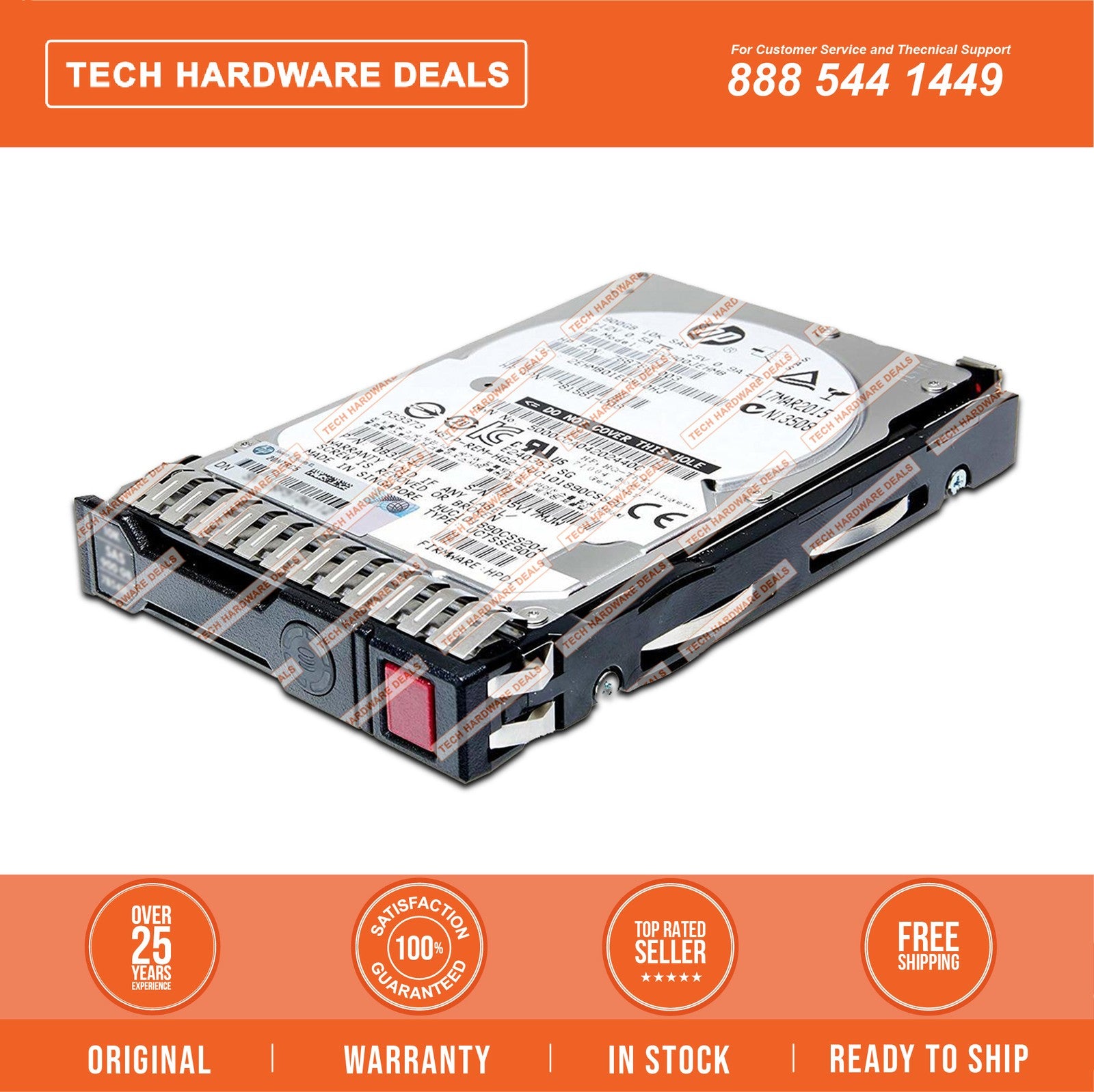 781577-001 w/Tray HPE 600GB SAS 12G 10K SFF SC HDD|397221682739
