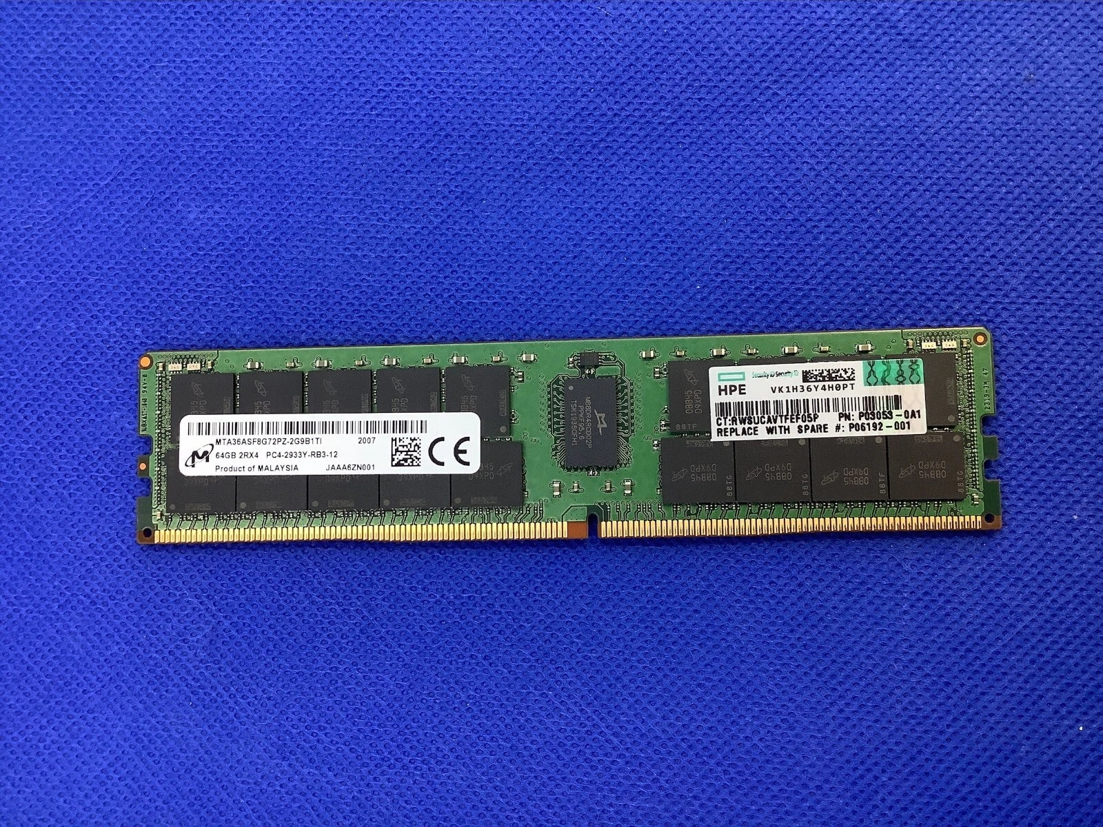 P00930-B21 HPE 64GB 2RX4 DDR4-2933 SMART MEMORY P06192-001 P03053-0A1