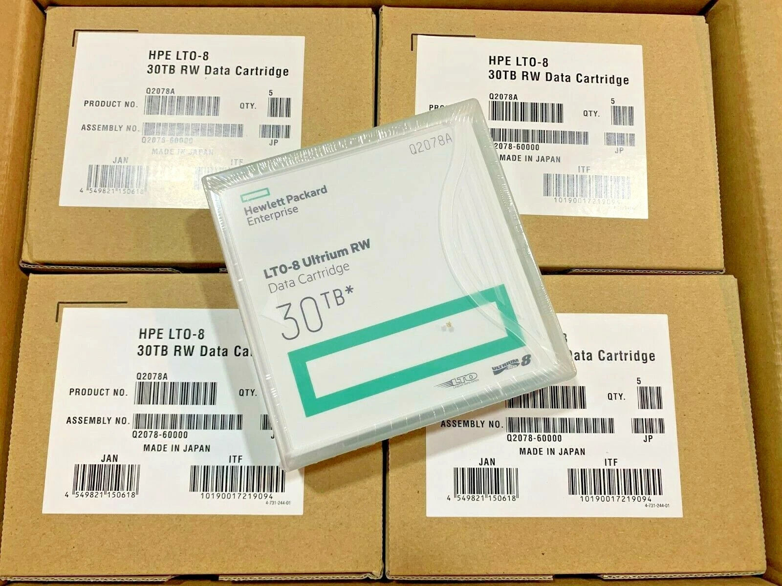 HP/ HPE LTO-8 Tape Cartridge (20 PACK) #Q2078A Ultrium 30TB - Brand New|153670930819
