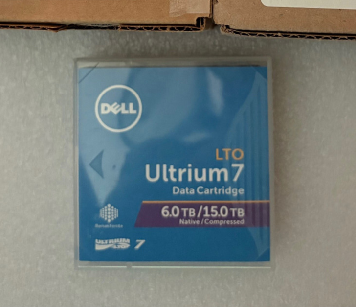 Dell 07J4HF LTO-7 6TB/15TB Data TAPE Cartridge 7J4HF (1 PC-SINGLE TAPE LTO7