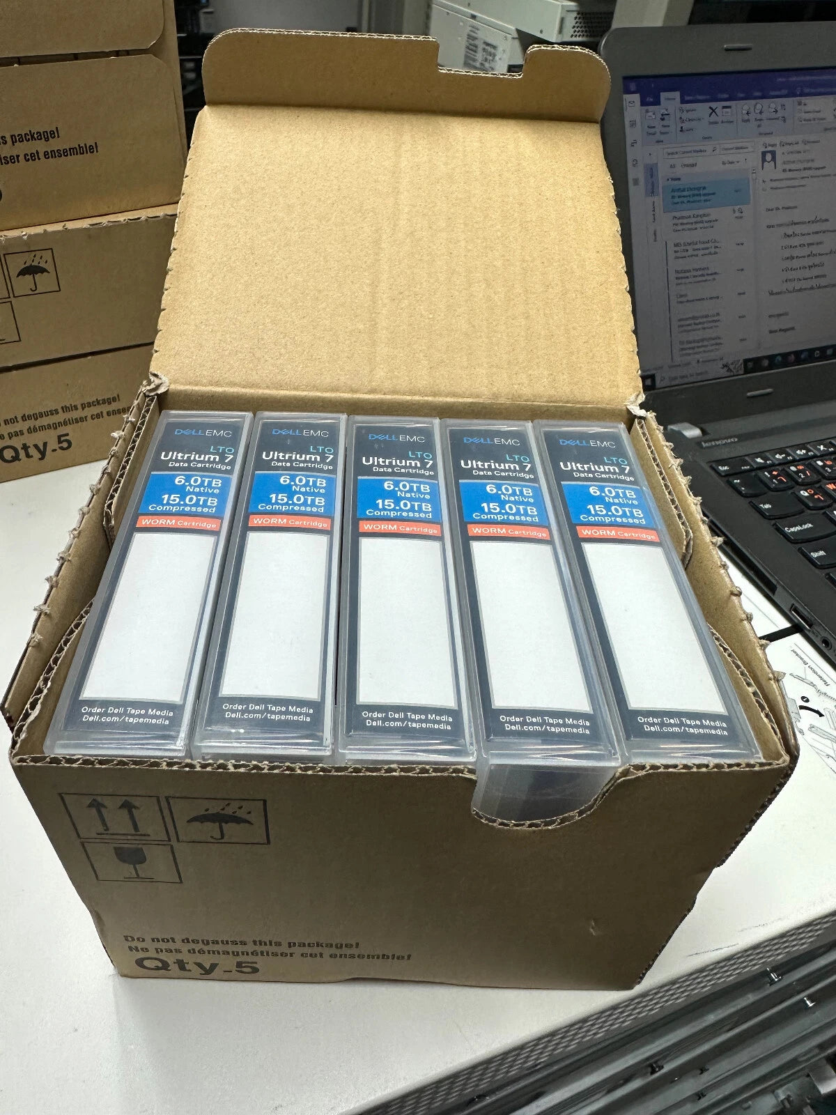 Dell LTO7 Worm Tape Media - 5 Pack|335028695797