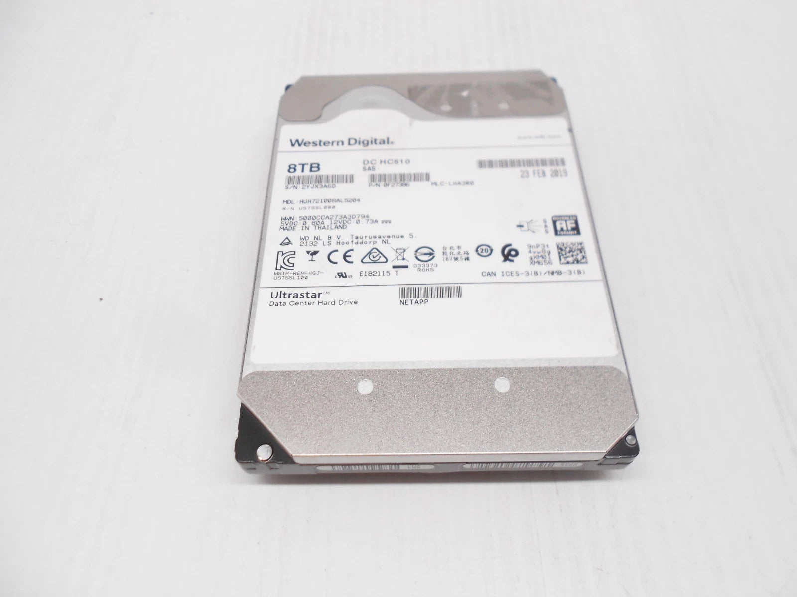 WD 8TB SAS Hard Drive 12Gbps 12G 3.5" Server HDD HUH721008AL5204 JBOD Dell HP|205422335254