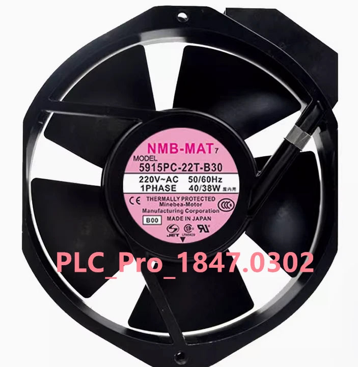 1PCS NEW NMB 5915PC-22T-B30 AC Axial Fans 172 mm L x 38 mm W x 150 mm H 220V|226801350770