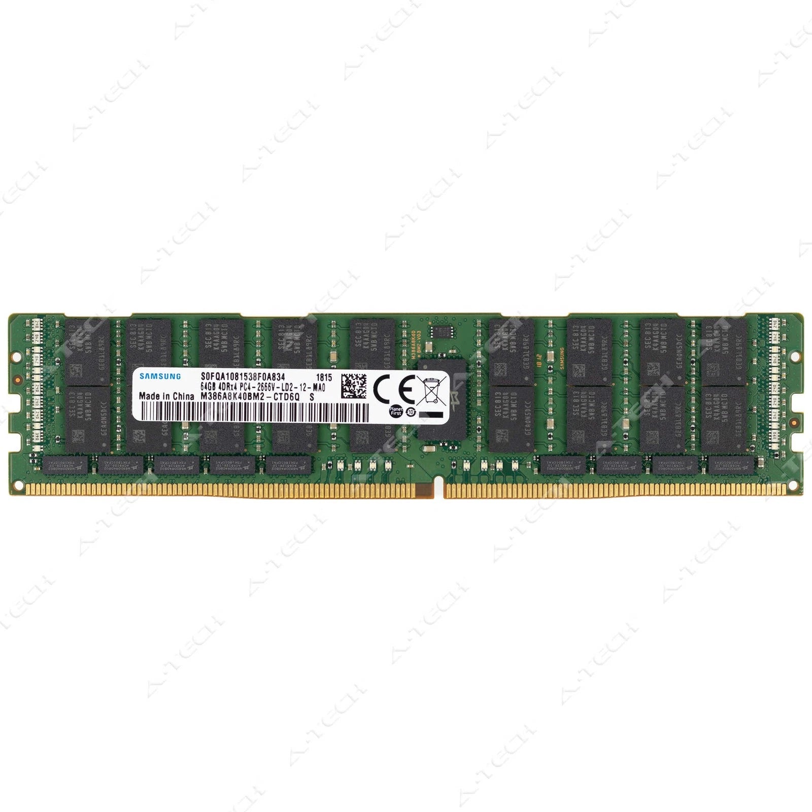 Samsung 64GB DDR4-2666 PC4-21300 ECC LRDIMM Server Memory RAM (M386A8K40BM2-CTD)|226784077886