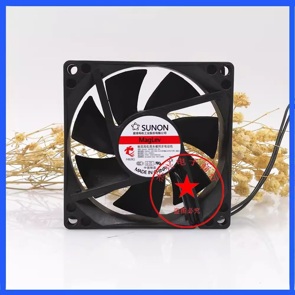 SUNON MA2082-HVL.GN 8025 220V/240V 8CM 2-Wire AC Cooling Fan|386937191930