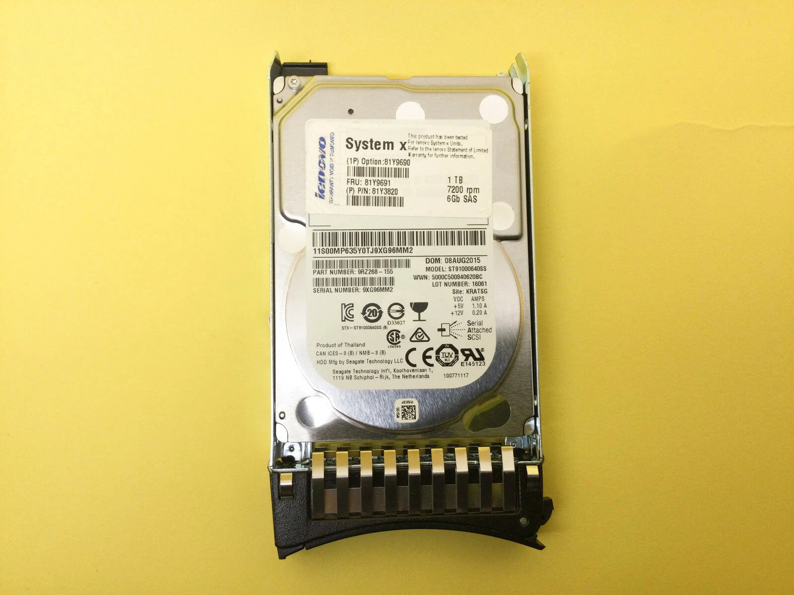IBM Lenovo 1TB 7.2K 6Gbps SAS 2.5" SFF Enterprise Hard Drive