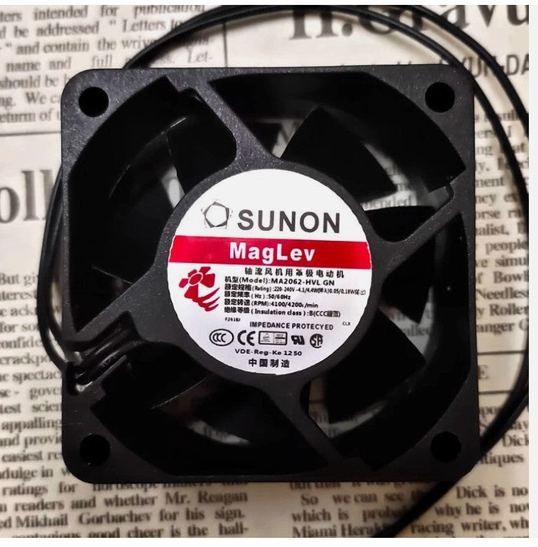 Sunon MA2062-HVL GN 6025 AC220-240V 4.1/4.4W 60x60x25mm 60mm 2-wire Cooling fan|197858143048