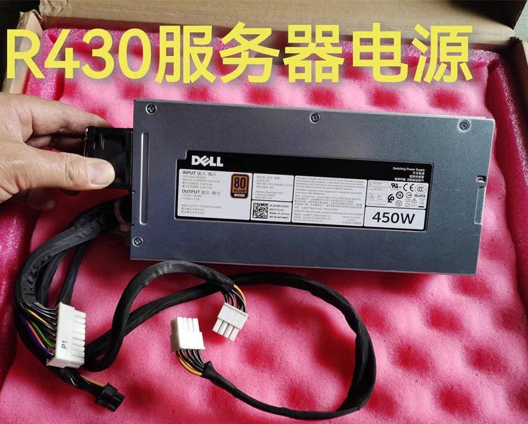 Dell R430 R440 450W D450E-S0 Cold Power Supply with Wiring P34M3|315782779539
