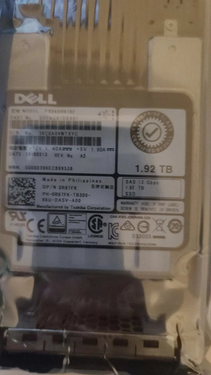 Dell 1.92TB SAS SSD 12Gbps Enterprise Data Center Drive|389503609998