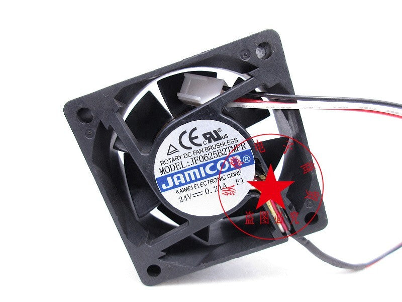 1 PCS JAMICON Fan JF0625B2TMPR DC24V 0.21A 6025 6cm 3-wire Cooling Fan|256043707070