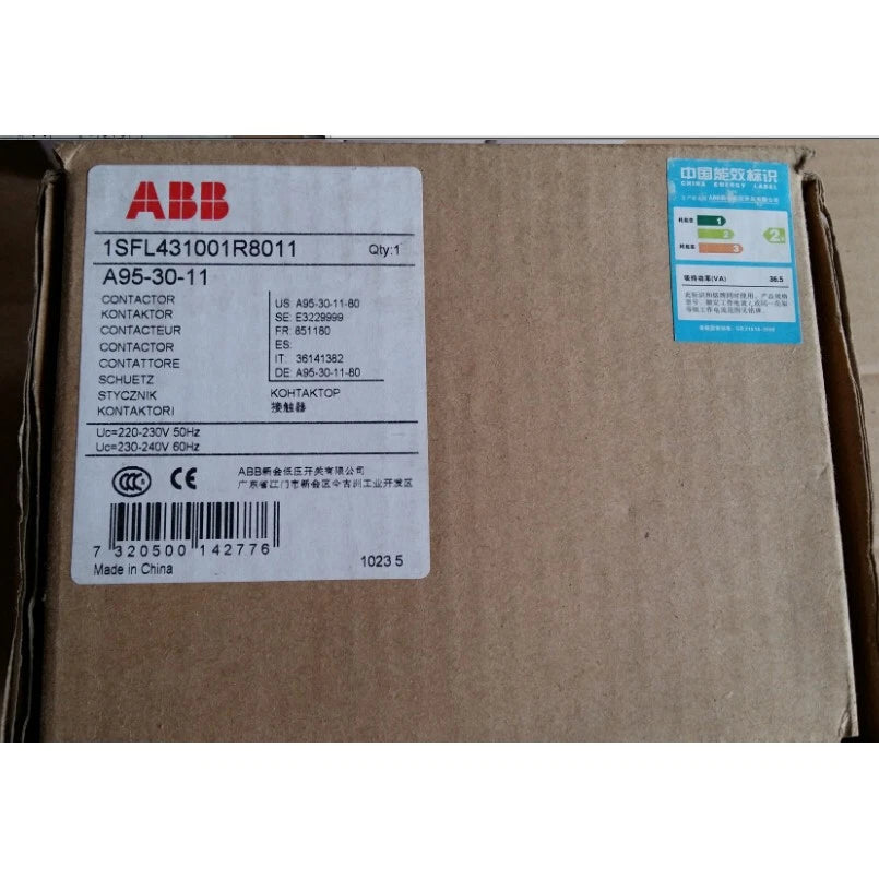 1pc new ABB AC Contactor A95-30-11 220V Quality assurance