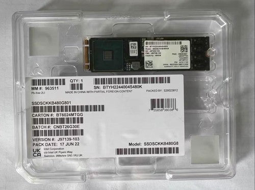 Intel S4510 480GB M.2 2280 SATA 6Gbps Internal SSD Drive