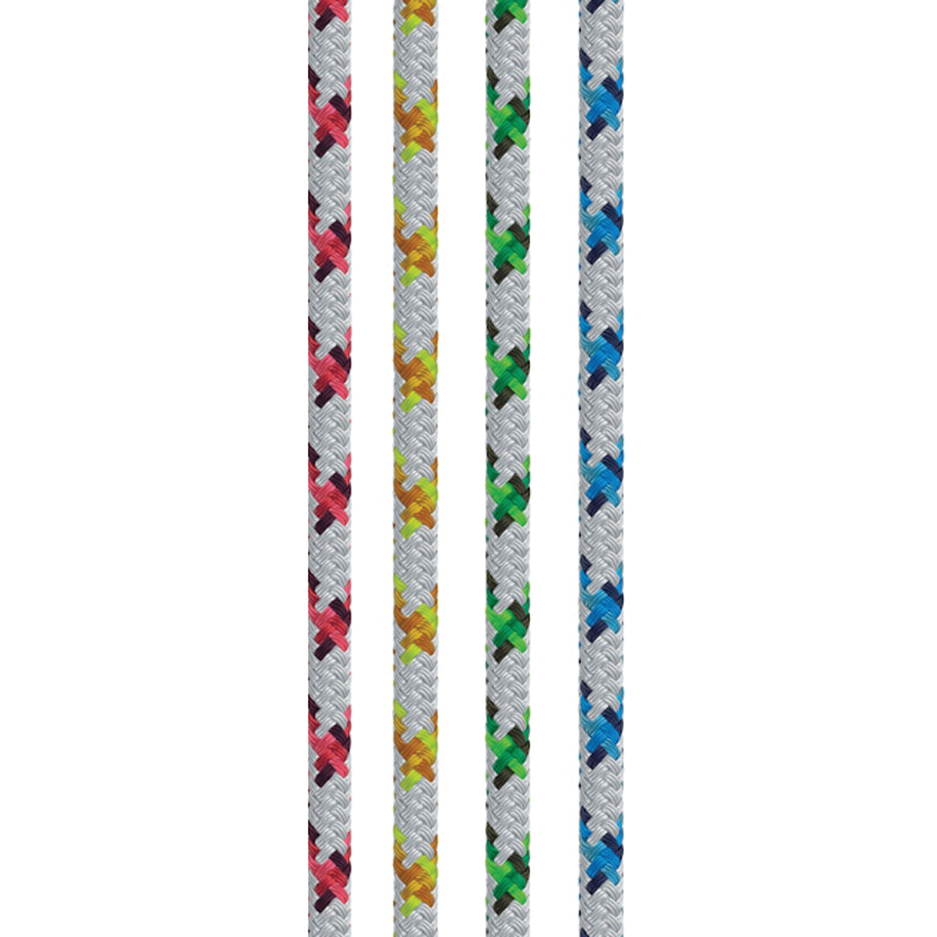 Samson Rope 4.35027E+11 Samson Rope 435026805030 Samson 435026805030 XLS3 Yacht, Braid, 13/32" (10mm) x 500', White w/Blue Tracer