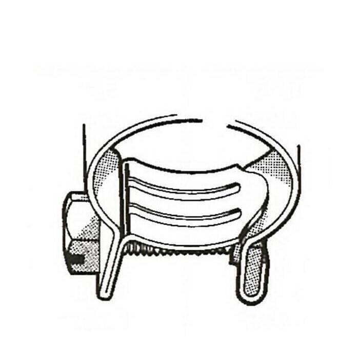 Scandvik 13508 Aba 304 Stainless Steel Mini Clamps, Size 8