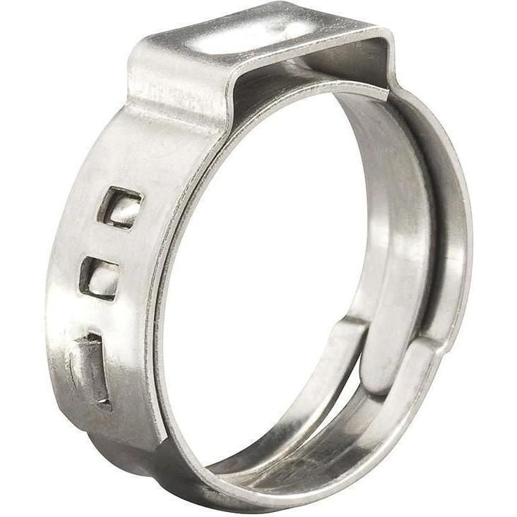 Seachoice 50-23444 Stainless-Steel Pinch Hose Clamps, 9/16" / 14.5mm OD Bag of 10