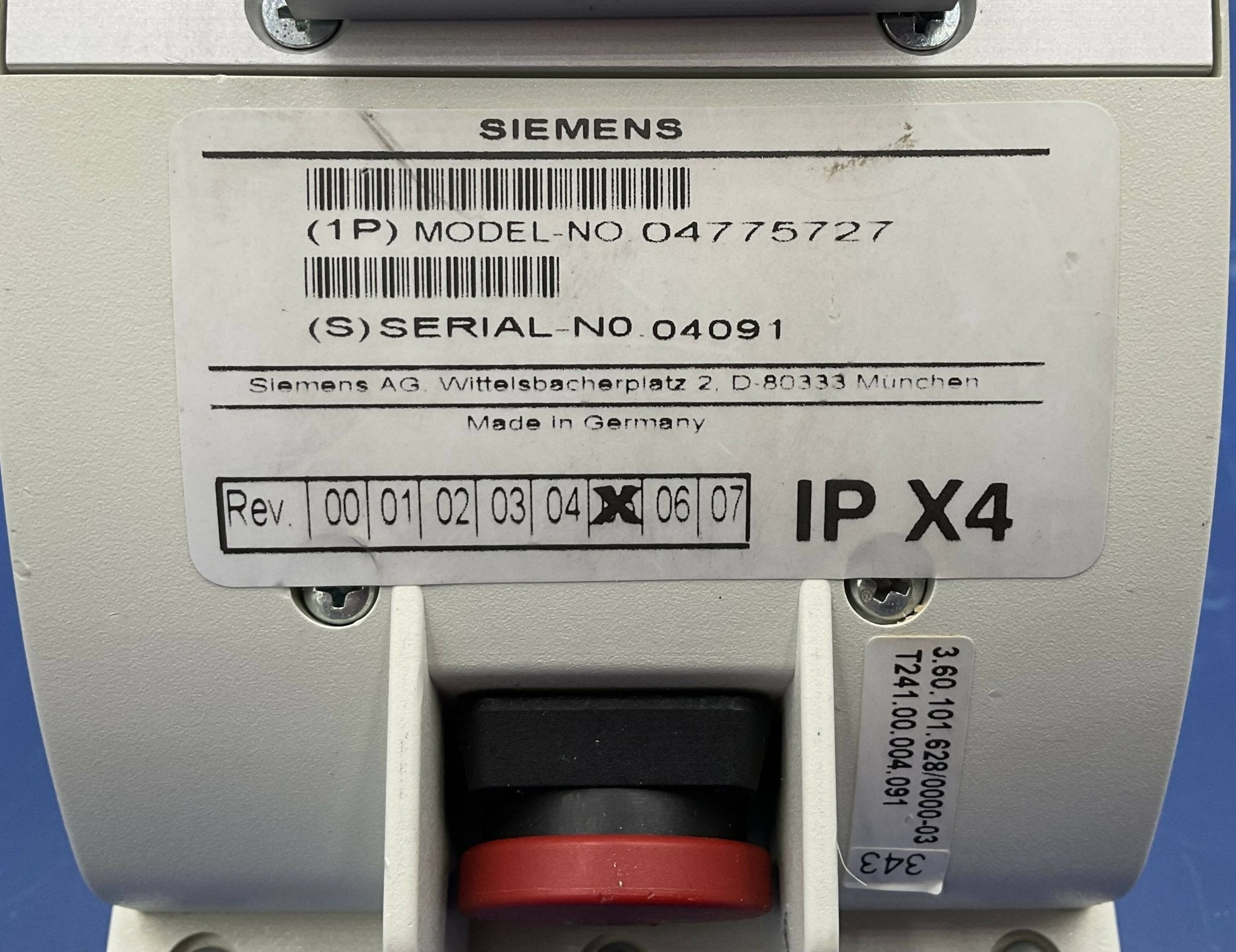 Siemens 4775727 - Stand Control Module SCM Rear View | Alo Tech Solutions