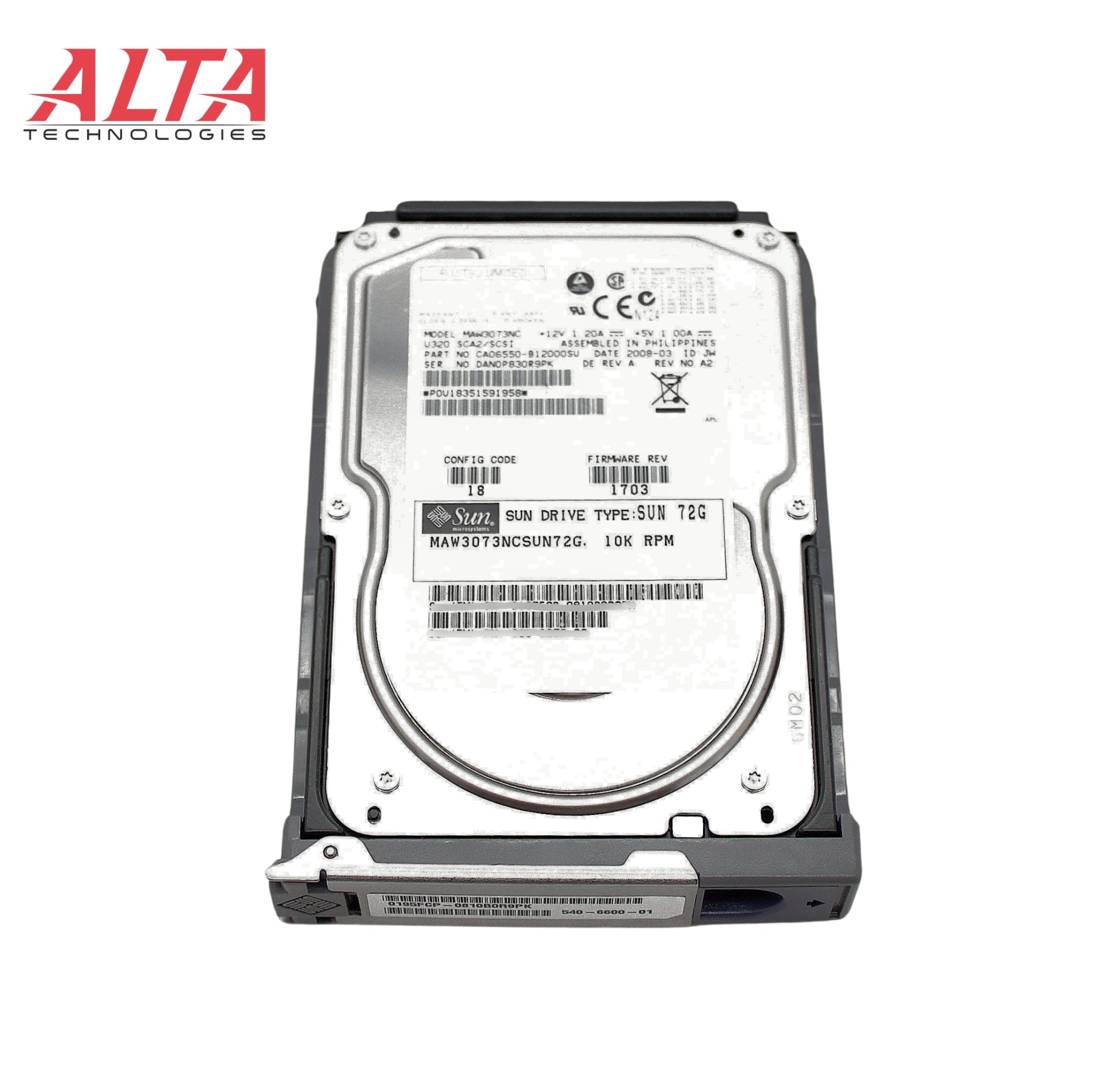 Sun Microsystems MAW3073NC 73GB 10K U320 HDD