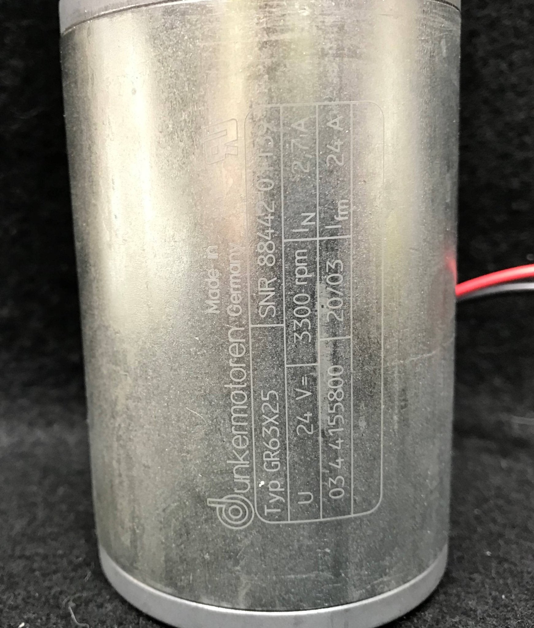 Table Motor 24VDC (88851 01942/ GR63X25 Siemens CT