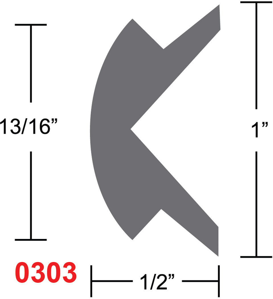 Taco Metals V12-0303WHC50-1 Taco Flexible Vinyl Insert, 50' White