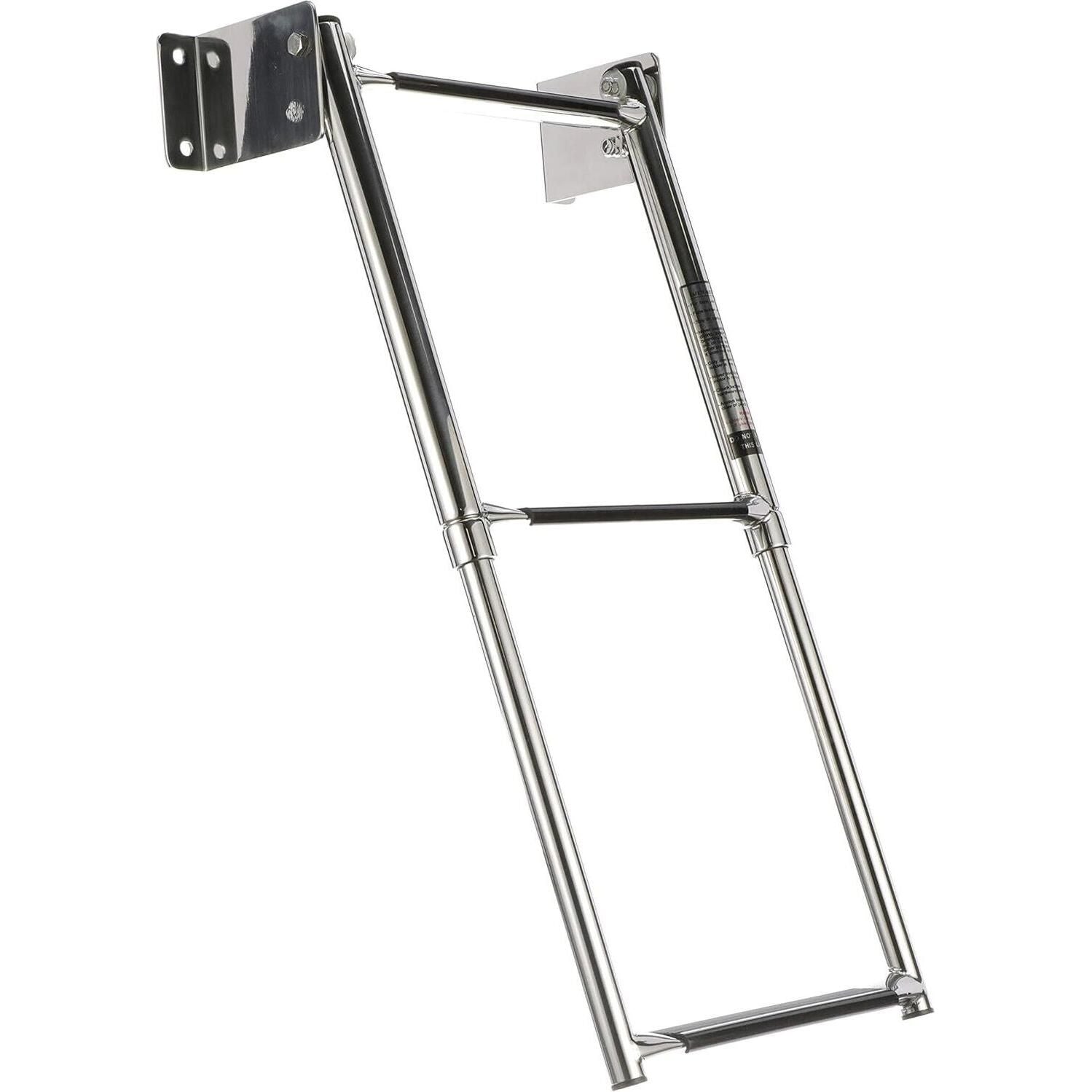Seachoice 71221 Telescoping Transom Mount Stainless Steel 3-Step Ladder