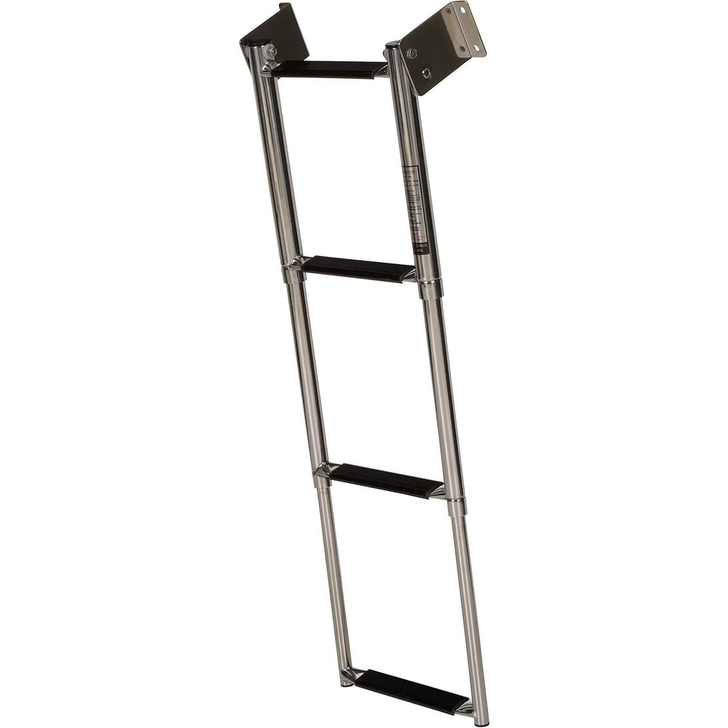 Seachoice 71231 Telescoping Transom Mount Stainless Steel 4-Step Ladder