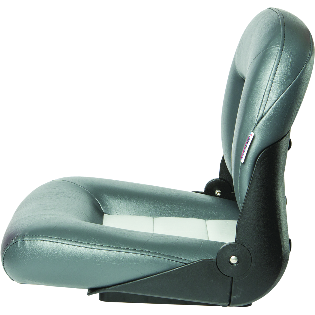 Tempress 54675 Navistyle Low-Back Boat Seat, Charcoal/Grey