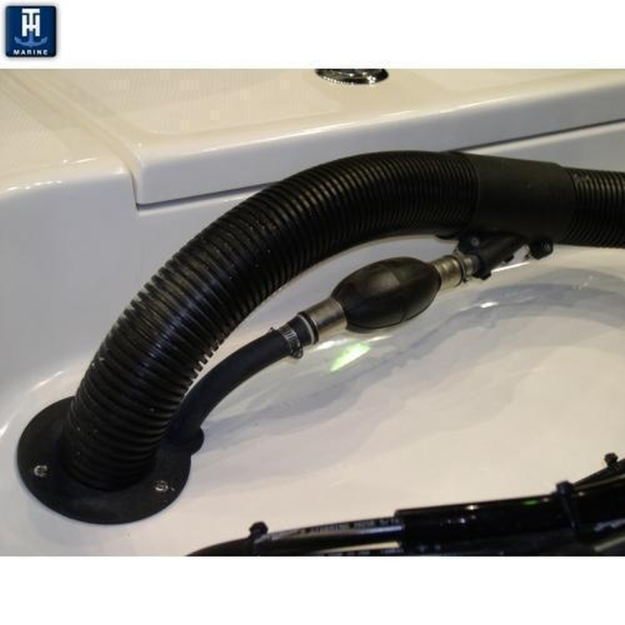 TH Marine RFHU-1-DP T-H Marine Rigging Flange Hose Union For 2" Hose, Black