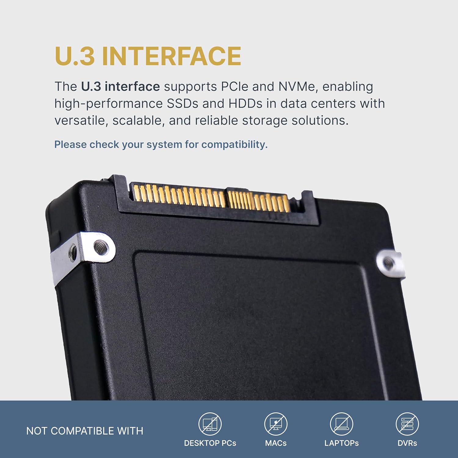 Dell G14 YGR7C 15.36TB 1 DWPD PCIe Gen 4.0 x4 8GB/s Read-Intensive 3D TLC U.3 NVMe 2.5in SSD