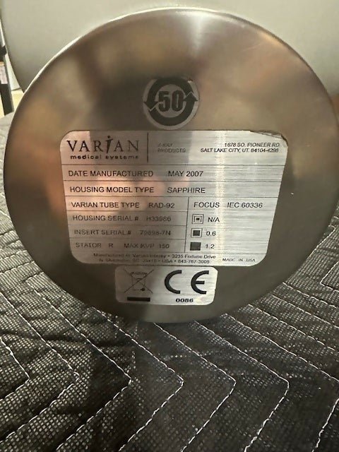 Varian X-Ray Tube (Pre-Owned)