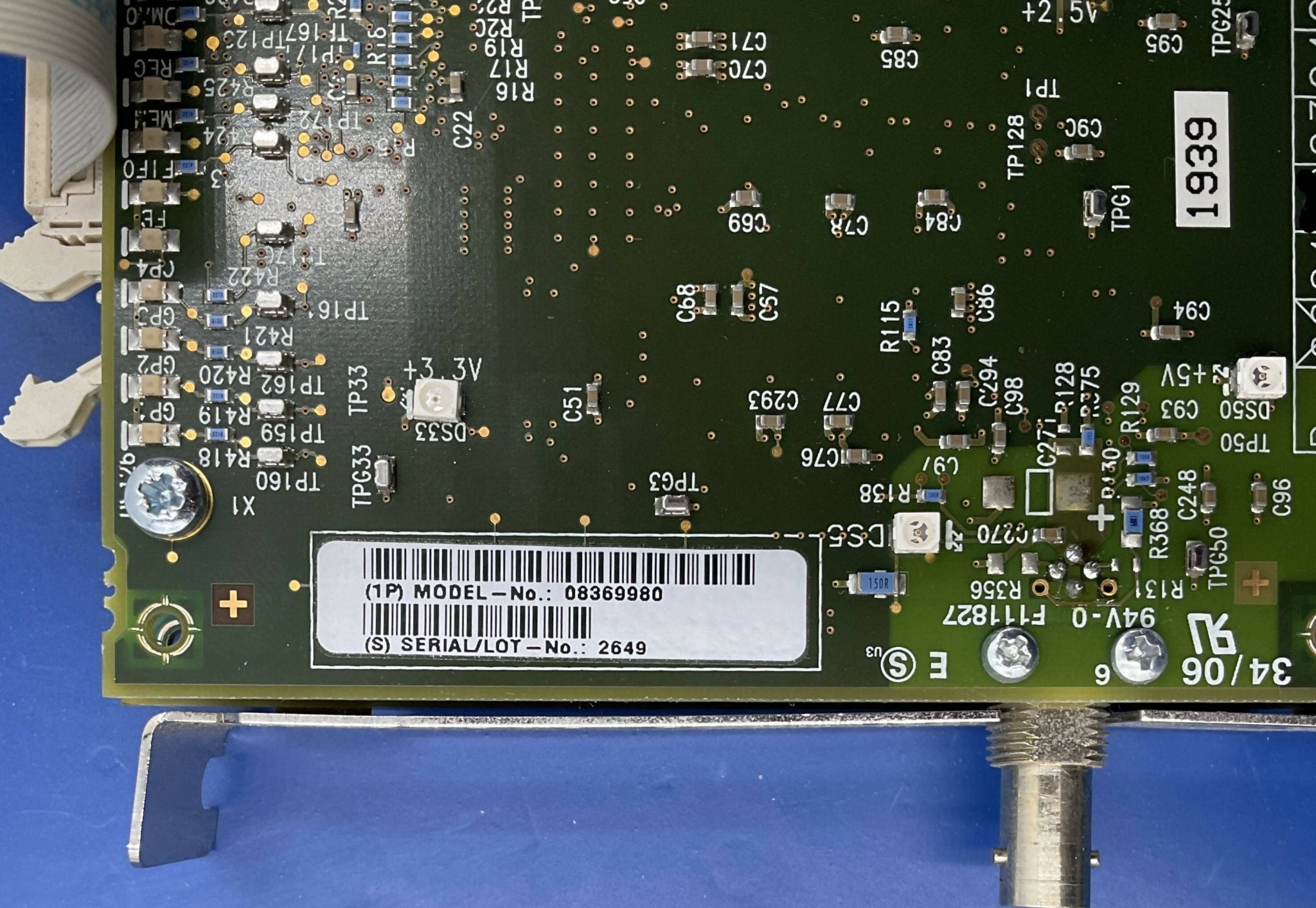 Siemens 5997932 - Viper/Copra Board D16 PCB Rear View | Alo Tech Solutions