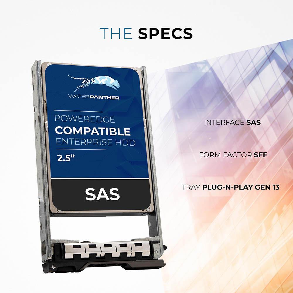 2.4TB 10K SAS 12Gb/s 2.5" HDD for Dell PowerEdge Servers | Enterprise Drive in 13G Tray