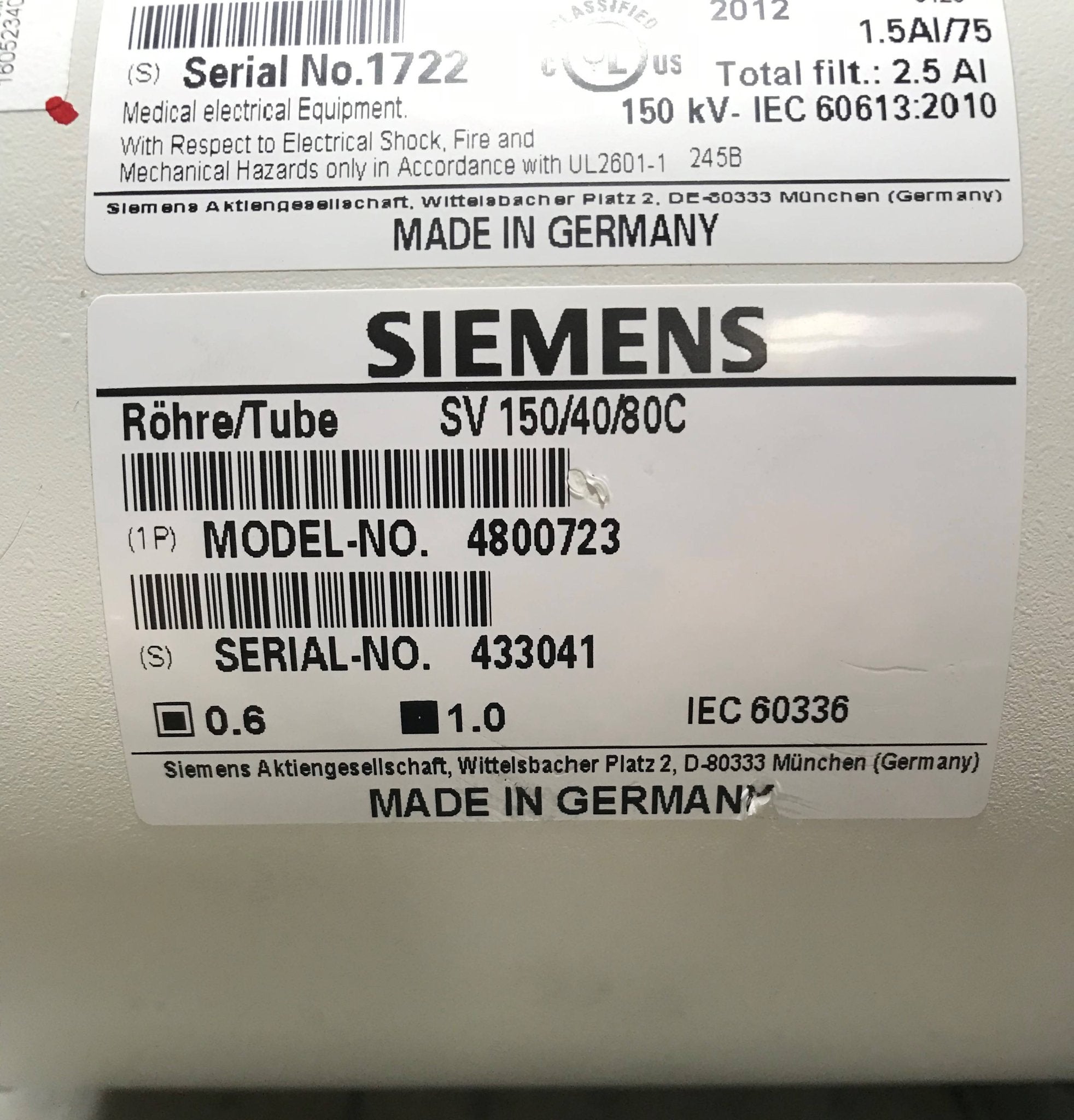 X-Ray Tube (4802349 Siemens