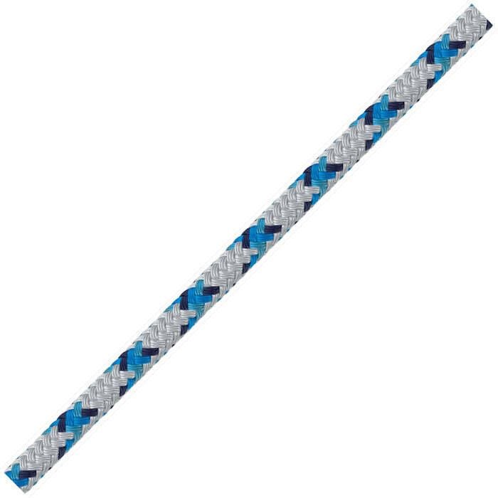 Samson Rope 4.35027E+11 Samson Rope 435026805030 Samson 435026805030 XLS3 Yacht, Braid, 13/32" (10mm) x 500', White w/Blue Tracer