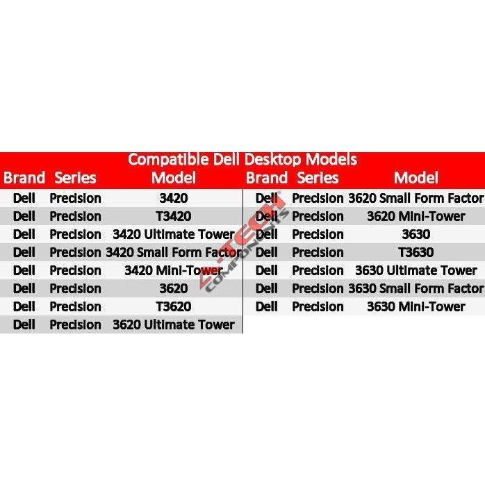 32GB 4 x 8GB Memory RAM for DELL PRECISION 3420 3620 3630 T3420 T3620 T3630 SFF-FoxTI