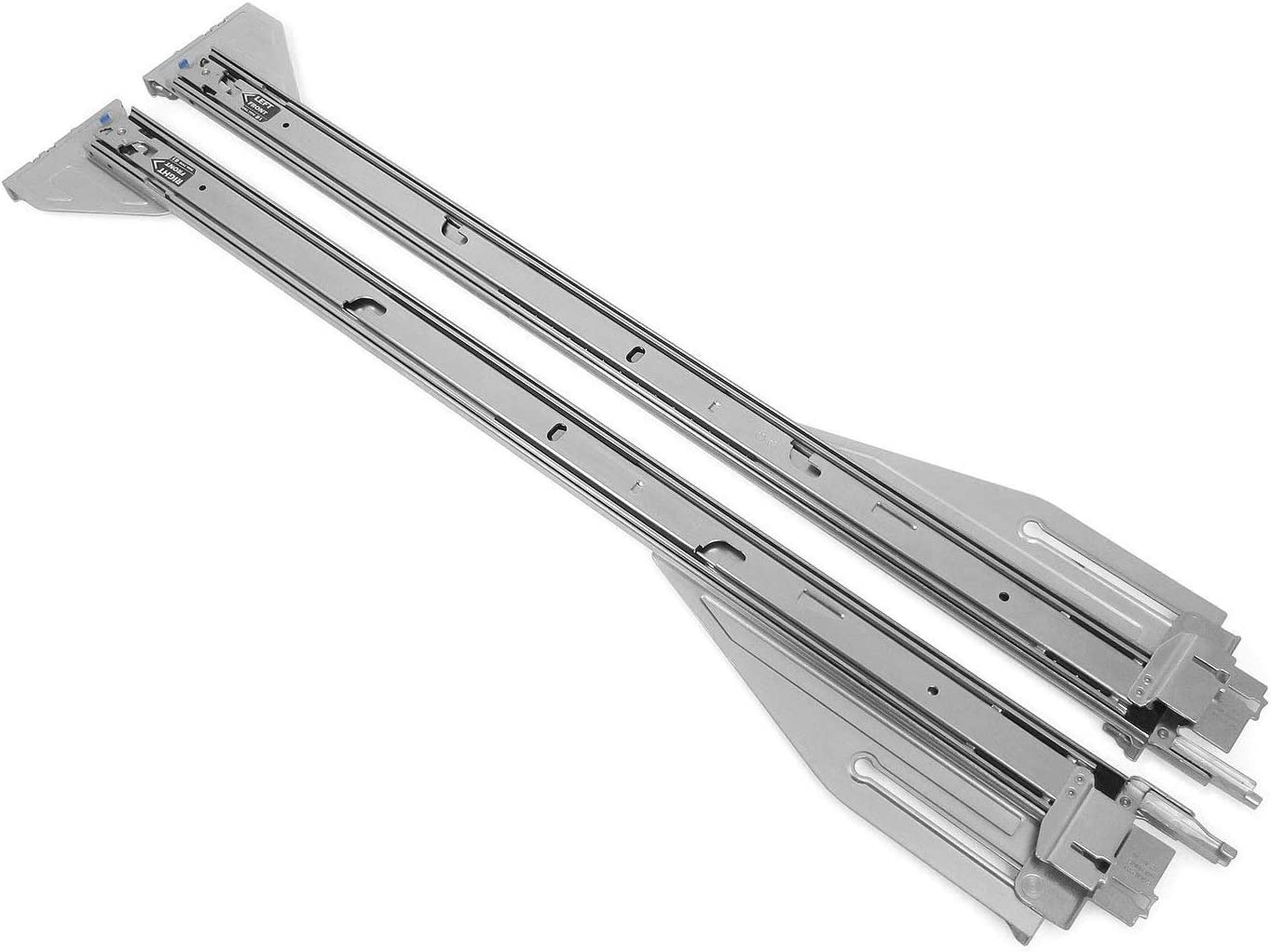 Riele Dell PowerEdge R710 2U Server Sliding Rapid Rail Kit P242J M997J Ready Rails - AloTechInfoUSA