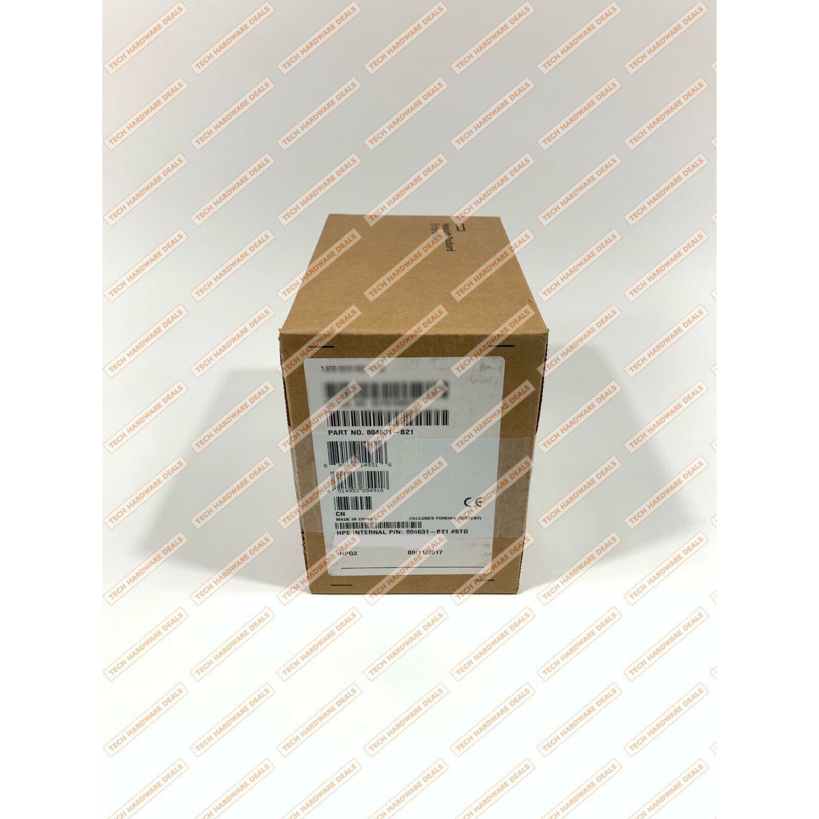804631-B21 HP 1.6TB 6G SATA Mixed Use-2 SFF 2.5-in SC 3yr Wty Solid State 889296149316 - AloinfoUSA
